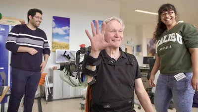 Interaction of exoskeleton and electrical stimulation